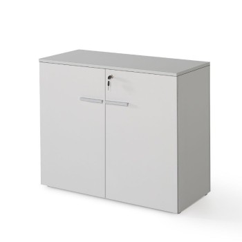 Armario oficina con puertas y cerradura en color gris de JGorbe