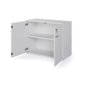 Armario oficina con puertas y cerradura en color blanco de JGorbe