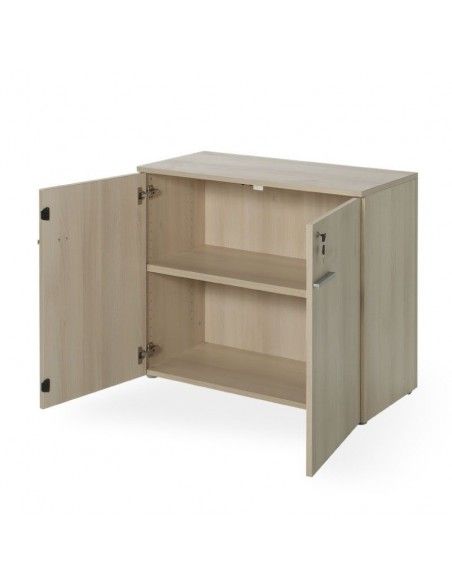 Armario oficina con puertas y cerradura en color acacia de JGorbe