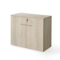Armario oficina con puertas y cerradura en color acacia de JGorbe