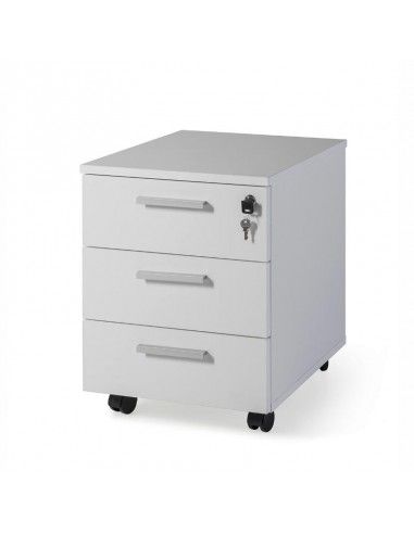 Cajonera escritorio de 3 cajones de JGorbe en gris claro Cajonera escritorio de 3 cajones de JGorbe en gris claro