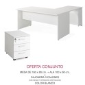 Oferta muebles oficina mesa escritorio, ala y cajonera