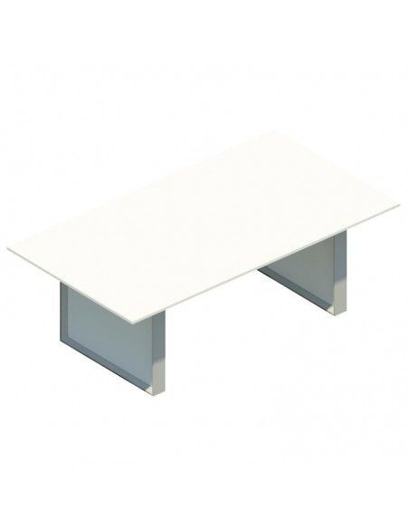 Mesa de reuniones rectangular Omega de JGorbe en blanco Mesa de reuniones rectangular Omega de JGorbe en blanco