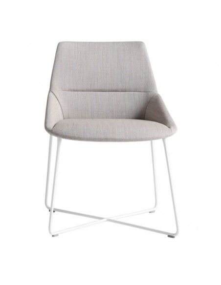 Silla confidente diseño Dunas XS de Inclass con pie de varilla Silla confidente diseño Dunas XS de Inclass con pie de varilla