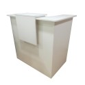 Mostrador recepcion barato Basic para esquina de JGorbe en blanco