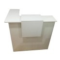 Mostrador recepcion blanco Basic para esquina de JGorbe en blanco