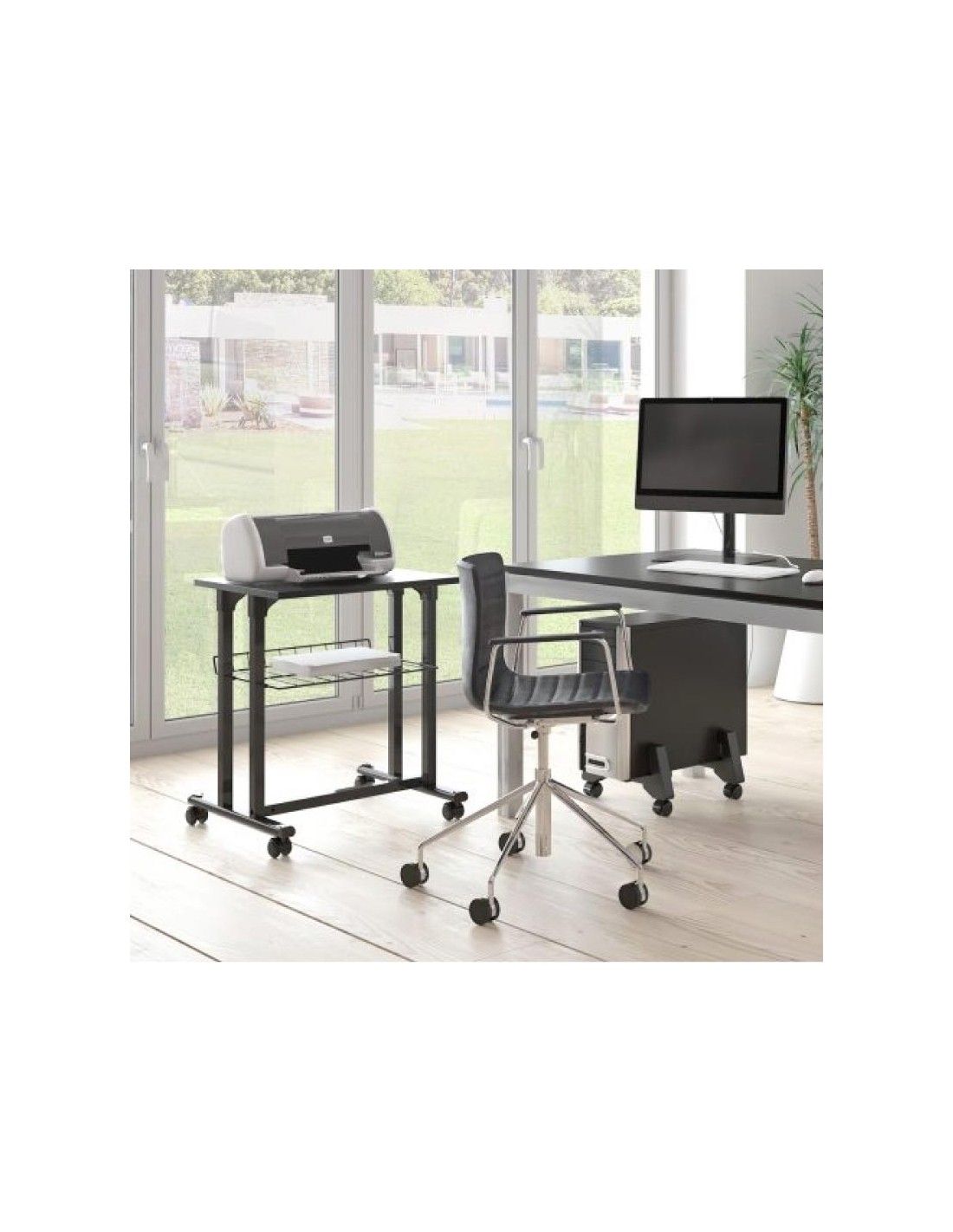 Muebles para computadora e impresora desk para escritorio barato y
