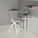 Mesa escritorio pequeño para ordenador de systemtronic en blanco