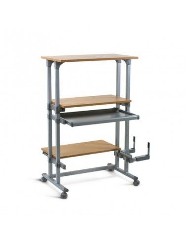 Mesas escritorio pequeño para ordenador de systemtronic con bandeja teclado