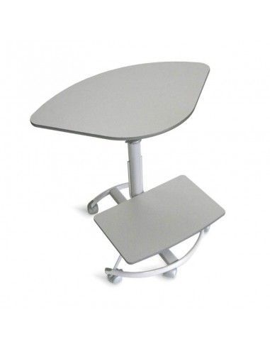 Mesa auxiliar con ruedas de systemtronic en gris