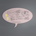 Pizarra oficina Skin Talk de Rocada en rosa