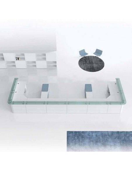 Mostradores recepcion Abako de Della Valentina