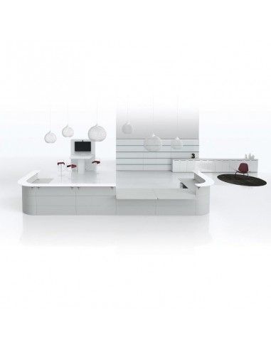 Mostradores recepcion Abako de Della Valentina