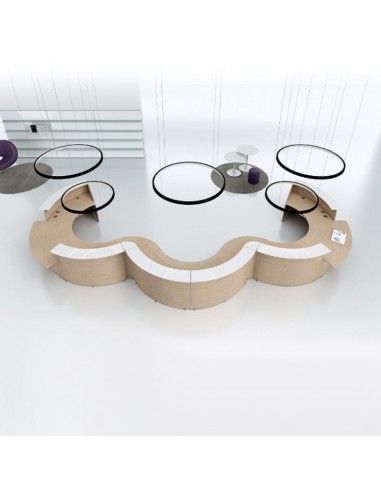 Mostradores recepcion Abako de Della Valentina