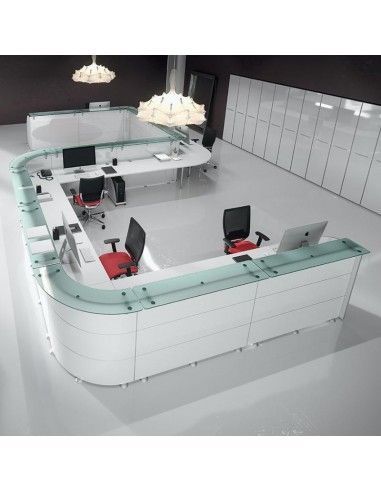 Mostradores recepcion Abako de Della Valentina