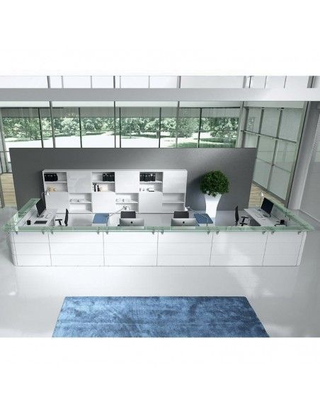 Mostradores recepcion Abako de Della Valentina