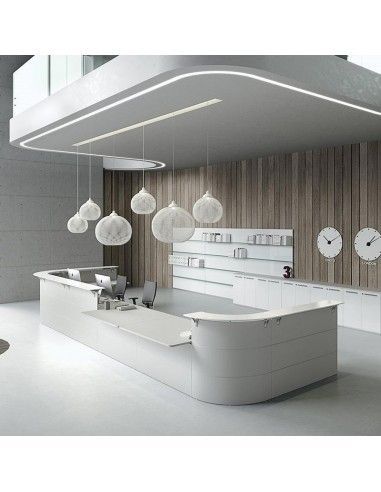 Mostradores recepcion Abako de Della Valentina