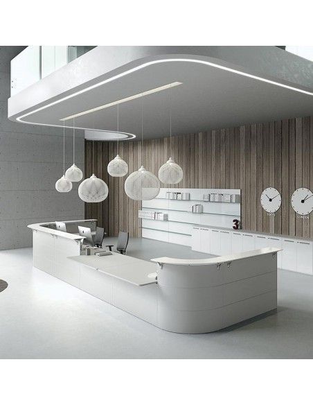 Mostradores recepcion Abako de Della Valentina