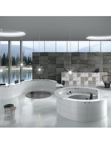 Mostradores recepcion Abako de Della Valentina