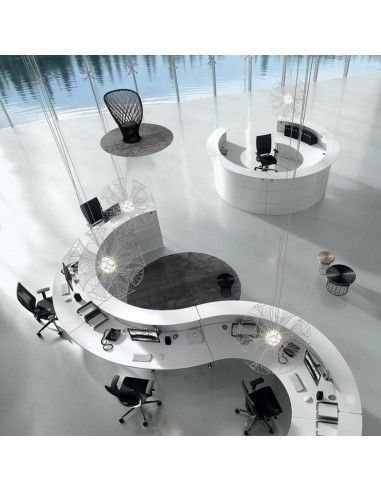 Mostradores recepcion Abako de Della Valentina