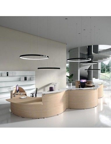 Mostradores recepcion Abako de Della Valentina