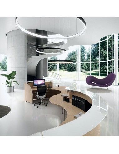 Mostradores recepcion Abako de Della Valentina