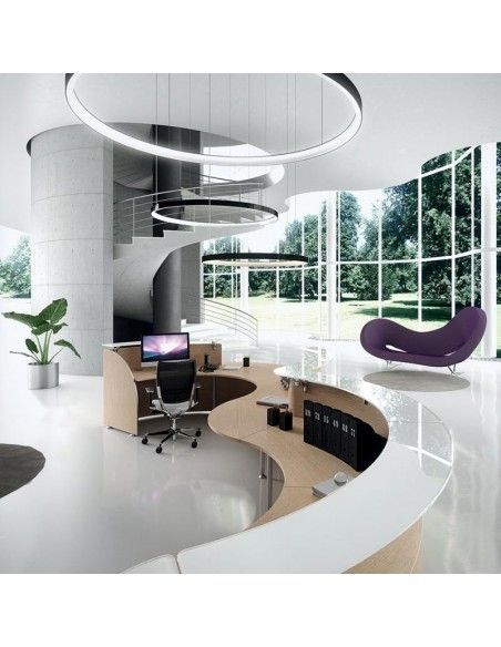 Mostradores recepcion Abako de Della Valentina