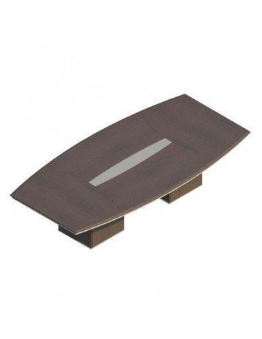 Mesa de reuniones ovalada Líder de JGorbe en nogal oscuro Mesa de reuniones ovalada Líder de JGorbe en nogal oscuro