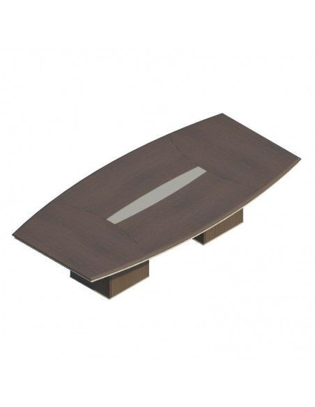 Mesa de reuniones ovalada Líder de JGorbe en nogal oscuro Mesa de reuniones ovalada Líder de JGorbe en nogal oscuro