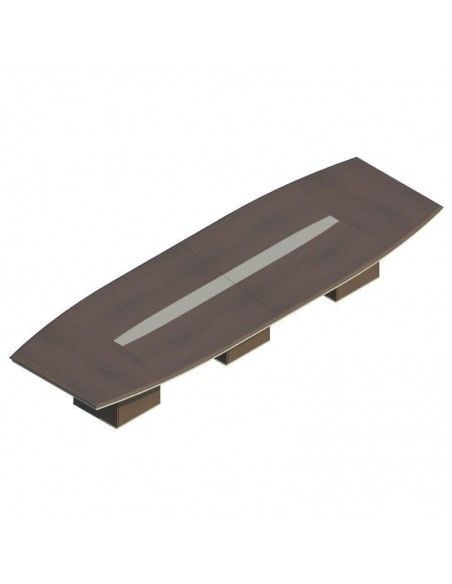 Mesa de reuniones ovalada Líder de JGorbe en nogal oscuro Mesa de reuniones ovalada Líder de JGorbe en nogal oscuro