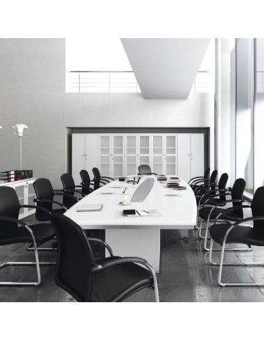 Mesa de reuniones ovalada Líder de JGorbe en blanco Mesa de reuniones ovalada Líder de JGorbe en blanco