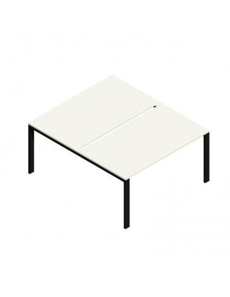 Mesa oficina multipuesto Pórtico de JGorbe en blanco Mesa oficina multipuesto Pórtico de JGorbe en blanco