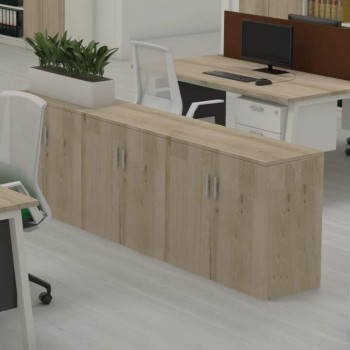 Armario oficina bajo de madera de Kesta