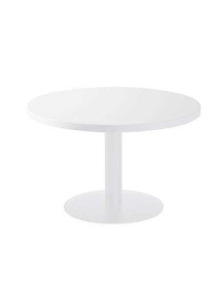 Mesa de reuniones redonda serie G3 de JGorbe blanca