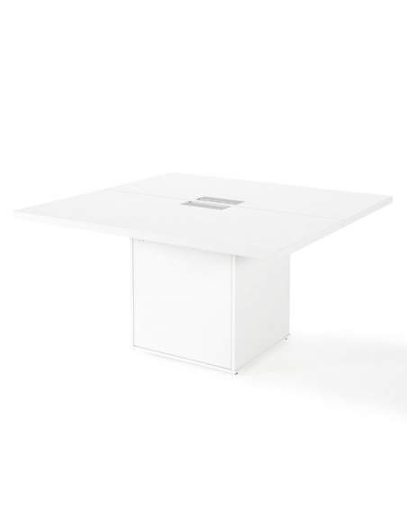 Mesa reuniones cuadrada serie G3 de Jgorbe en blanco Mesa reuniones cuadrada serie G3 de Jgorbe en blanco