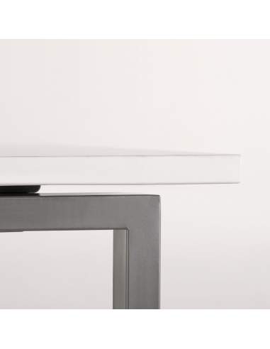 Detalle tablero mesa Pórtico de JGorbe en blanco