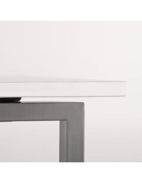 Detalle tablero mesa Pórtico de JGorbe en blanco