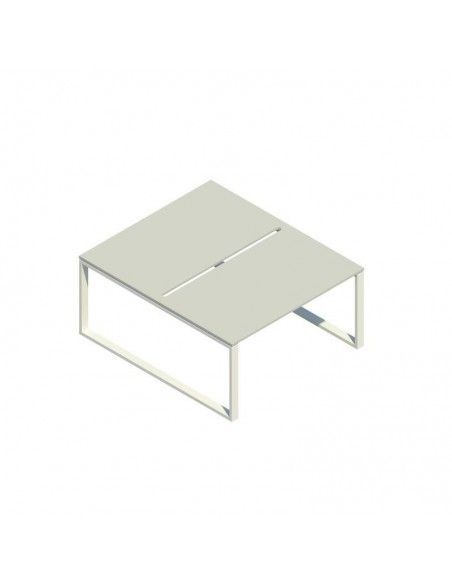 Mesa oficina multipuesto Skala de Jgorbe en color gris claro Mesa oficina multipuesto Skala de Jgorbe en color gris claro