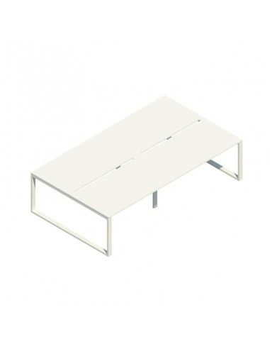 Mesa oficina multipuesto Skala de JGorbe en color blanco Mesa oficina multipuesto Skala de JGorbe en color blanco