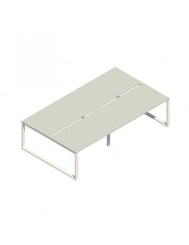 Mesa oficina multipuesto Skala de JGorbe en color gris claro Mesa oficina multipuesto Skala de JGorbe en color gris claro