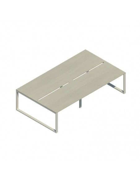 Mesa oficina multipuesto Skala de JGorbe en color olmo claro Mesa oficina multipuesto Skala de JGorbe en color olmo claro