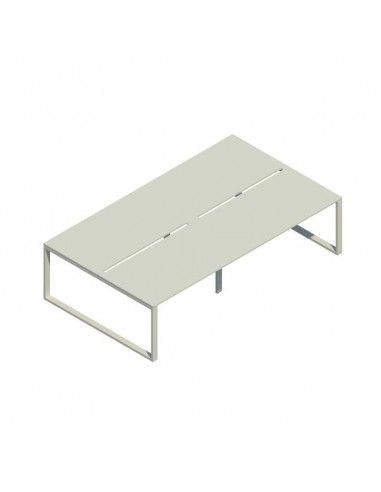 Mesa oficina multipuesto Skala de JGorbe en color gris claro Mesa oficina multipuesto Skala de JGorbe en color gris claro