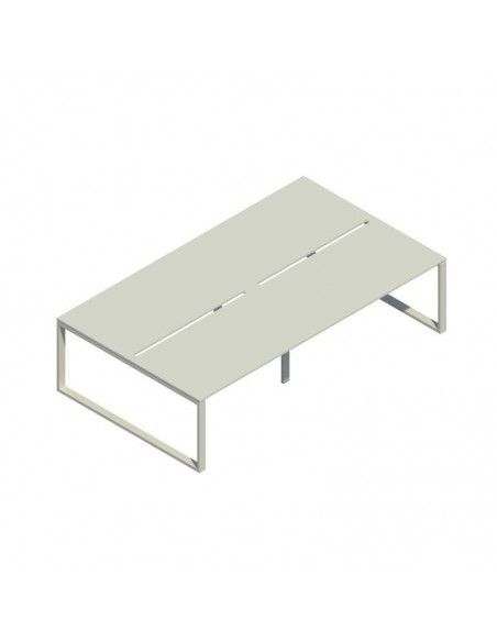 Mesa oficina multipuesto Skala de JGorbe en color gris claro Mesa oficina multipuesto Skala de JGorbe en color gris claro