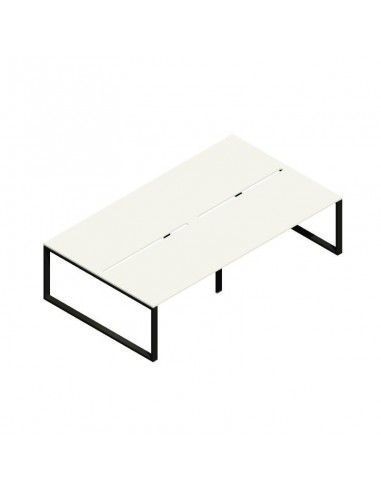 Mesa oficina multipuesto Skala de JGorbe en color blanco Mesa oficina multipuesto Skala de JGorbe en color blanco
