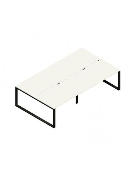 Mesa oficina multipuesto Skala de JGorbe en color blanco Mesa oficina multipuesto Skala de JGorbe en color blanco