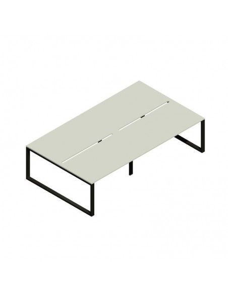 Mesa oficina multipuesto Skala de JGorbe en color gris claro Mesa oficina multipuesto Skala de JGorbe en color gris claro