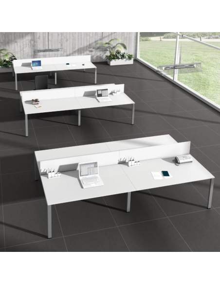 Panel separador para mesa de oficina trabajo en grupo Skala de JGorbe