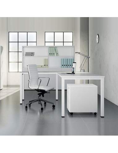 mesa escritorio blanca 4 patas modelo q50 de aic