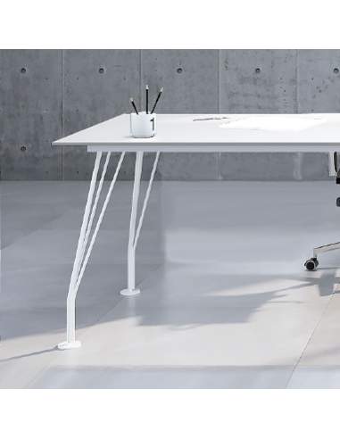 mesa escritorio blanca con patas de varilla new aic mesa escritorio blanca con patas de varilla new aic