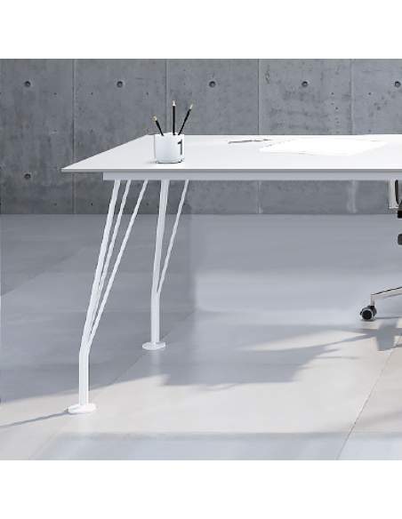 mesa escritorio blanca con patas de varilla new aic mesa escritorio blanca con patas de varilla new aic